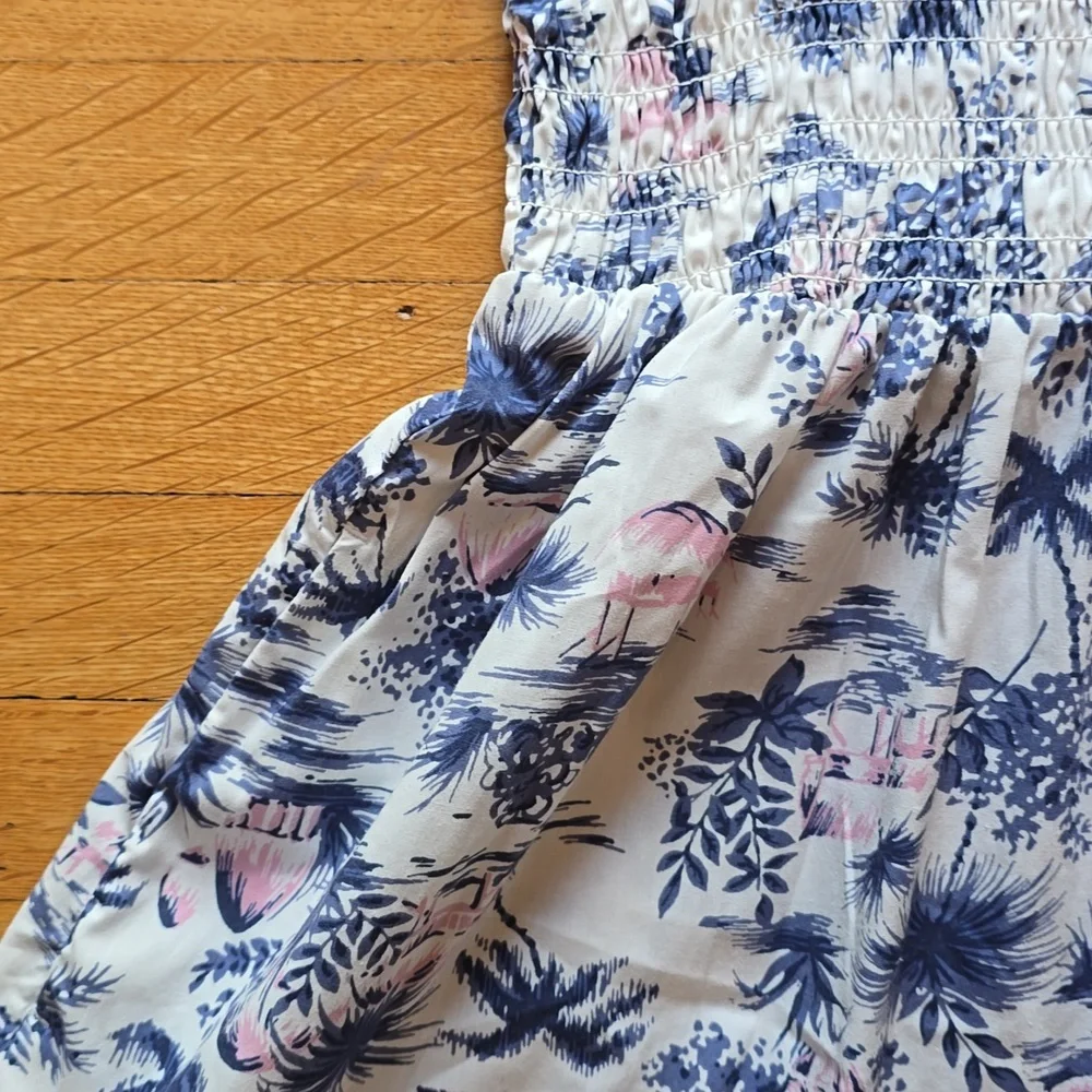Abercrombie & Fitch, Smocked Midi Dress, Island Motif, EUC, Women's SP - Picture 8 of 12
